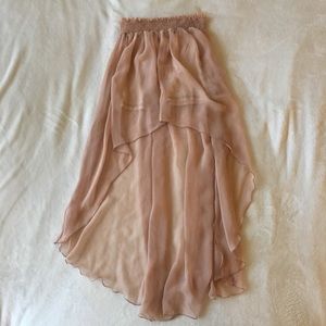 Flowy High Low Maxi Skirt